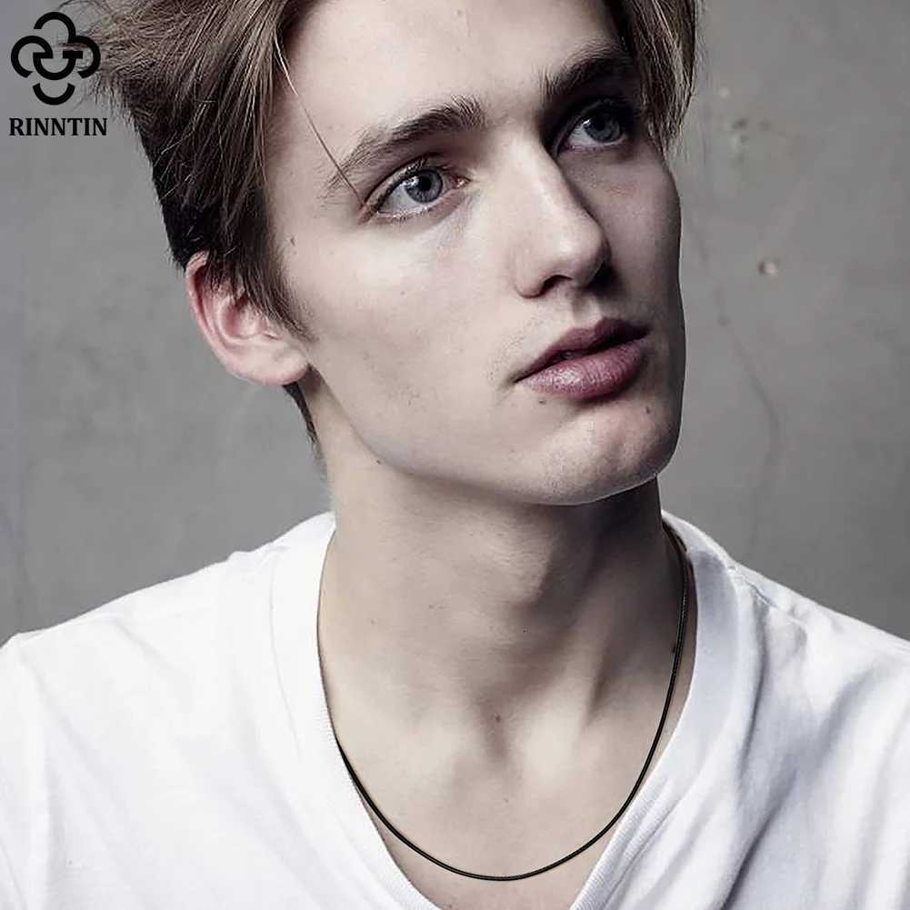 2mm Genuine Italian Brown Leather Cord Chain Necklace for Women and Men with 925 Sterling Silver Clasp Trendy Jewelry SC62 XJ250717