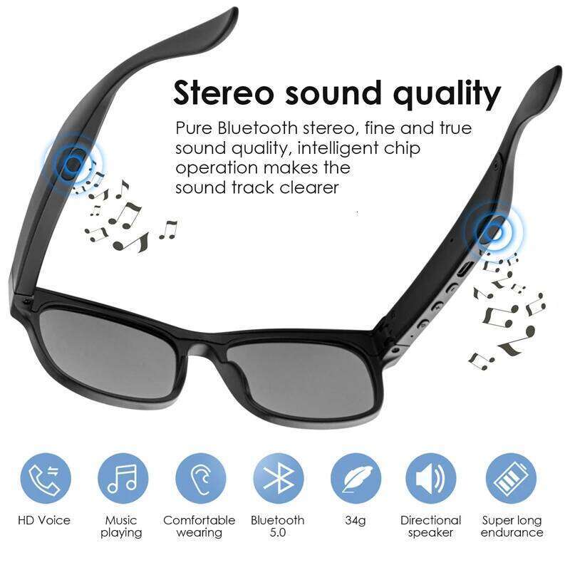AI Translation Smart Glasses Bluetooth Call Headphones UV Protective Lenses Connected Bezel Outdoor Sports Sunglasses 2025