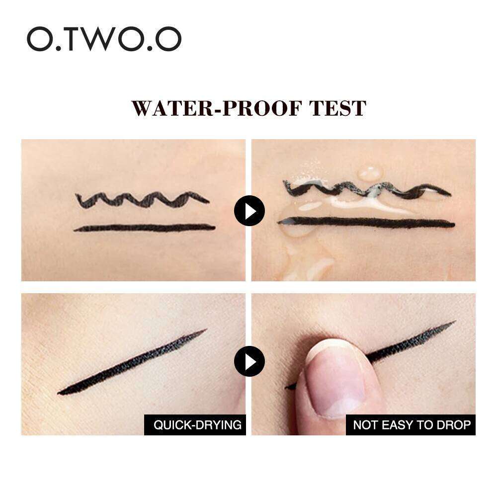 O.TWO.O Black Liner Stamp Pencil Waterproof Sdge-proof Liquid Eyeliner Easy Cat Eye Stencil Makeup Tool for Eyes X250717