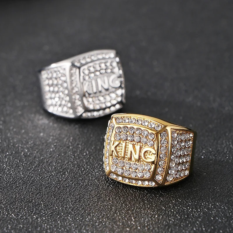 Stainless Steel Rings for Men and Women ID KING Full Zircon Rings High Quality Jewelry Party Gifts 250716