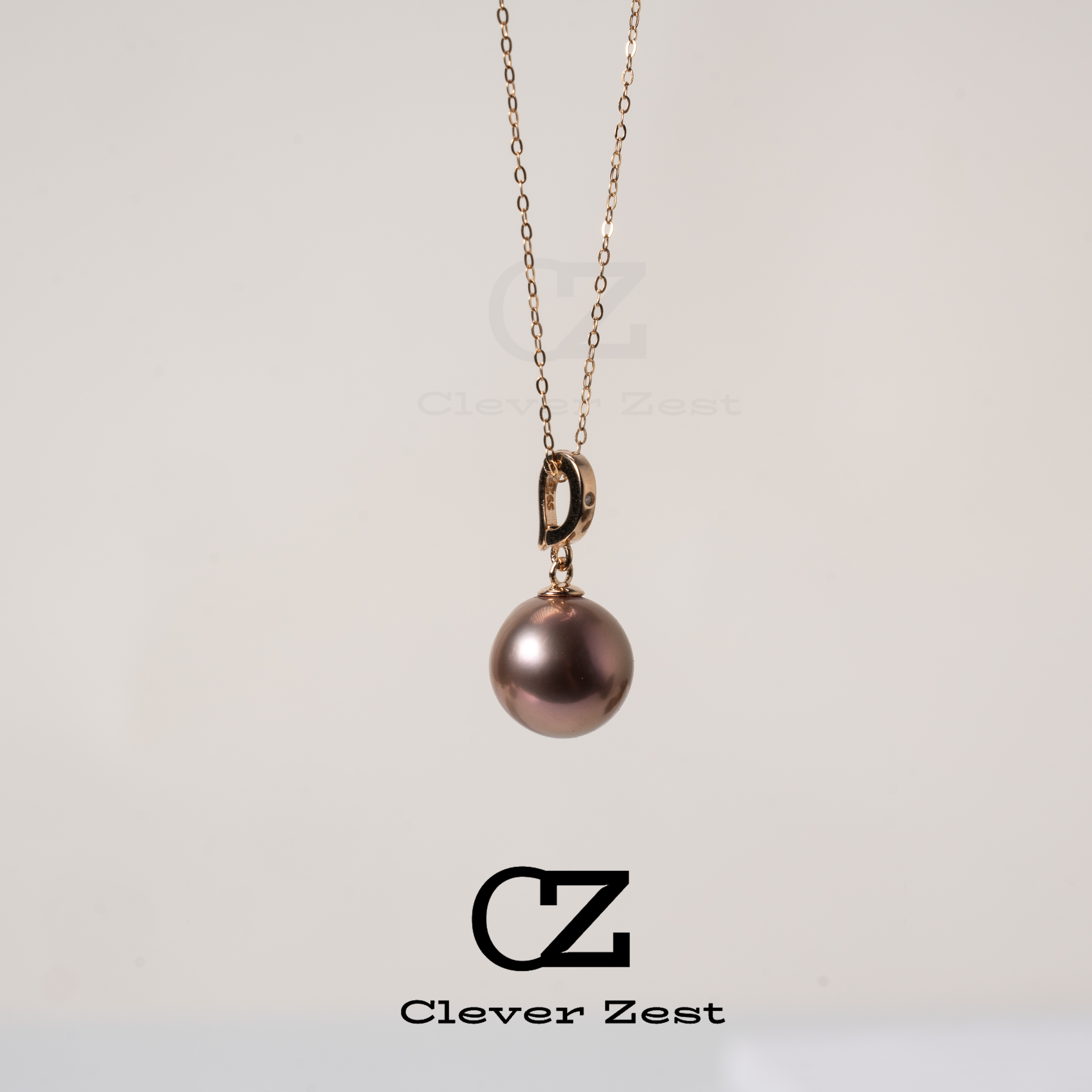 Natural pearl freshwater purple beads single diamond pendant necklace S925 silver universal clasp fashion unique