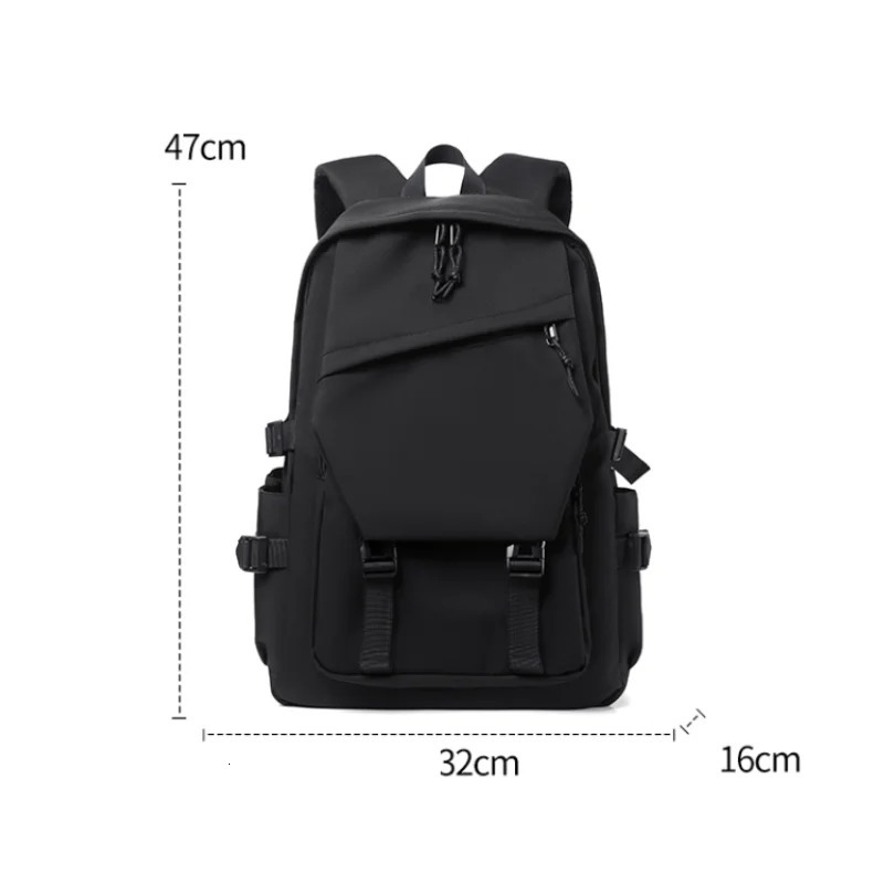 Simple solid color backpack travel backpack plenty of storage space very suitable for commuting school work and going out. 250714