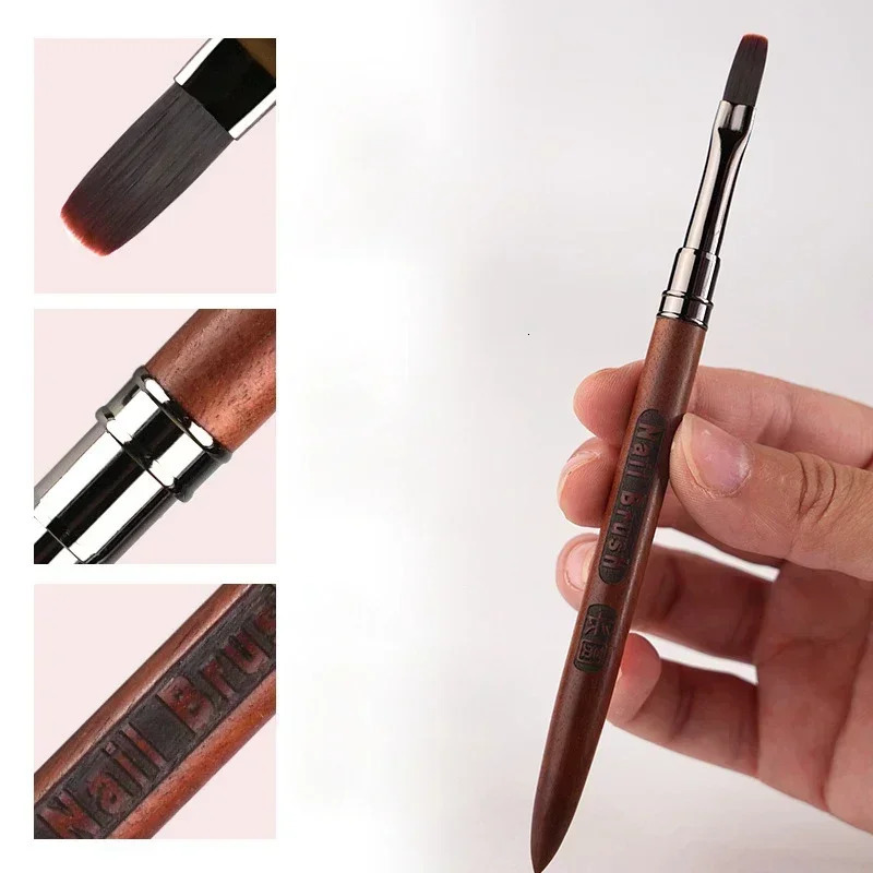 Wood Gel Painting Brush Nail Art for Gel Tip Extension Acrylic Builder Accessory Nail Art Brushes Manicure UV Gel Nails Brush 250716