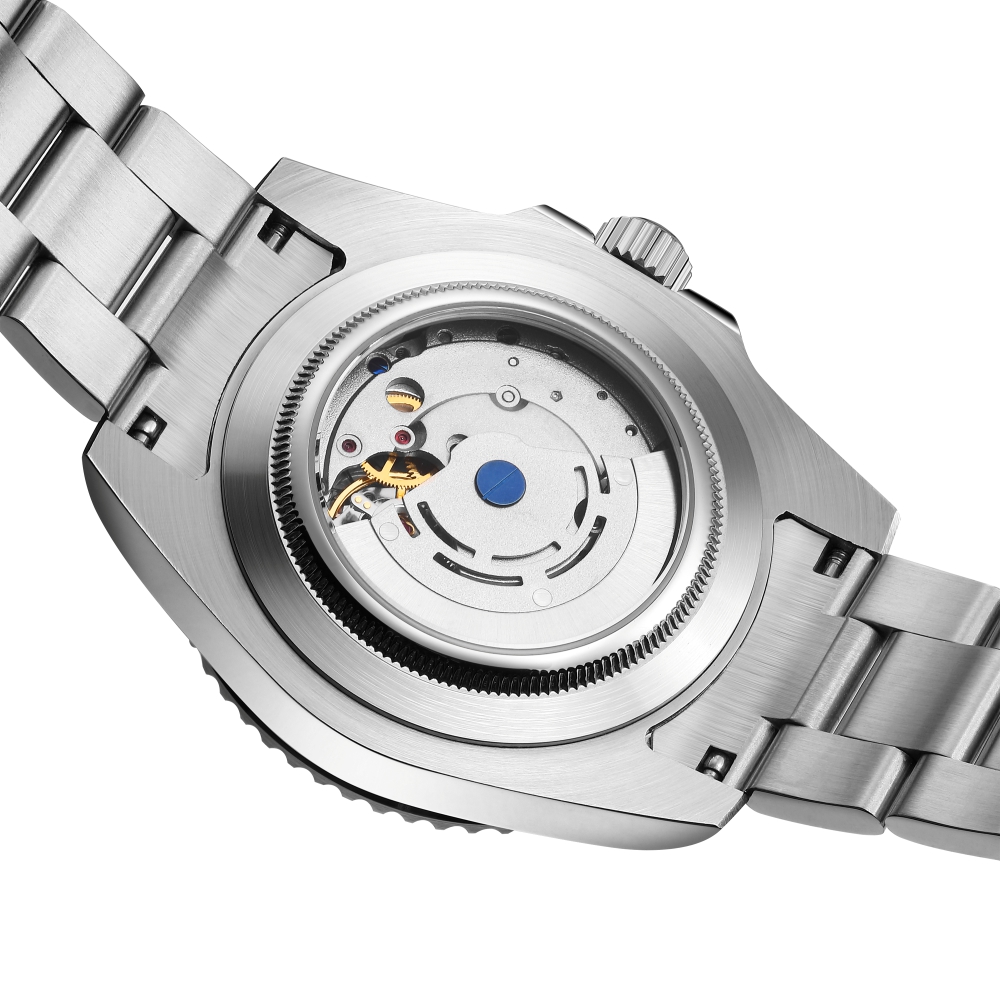 Time Token 2025 Mens Carbon Fiber Dive Watch with Auto-Matic Movement - 40mm Case Size & 100M Waterproof