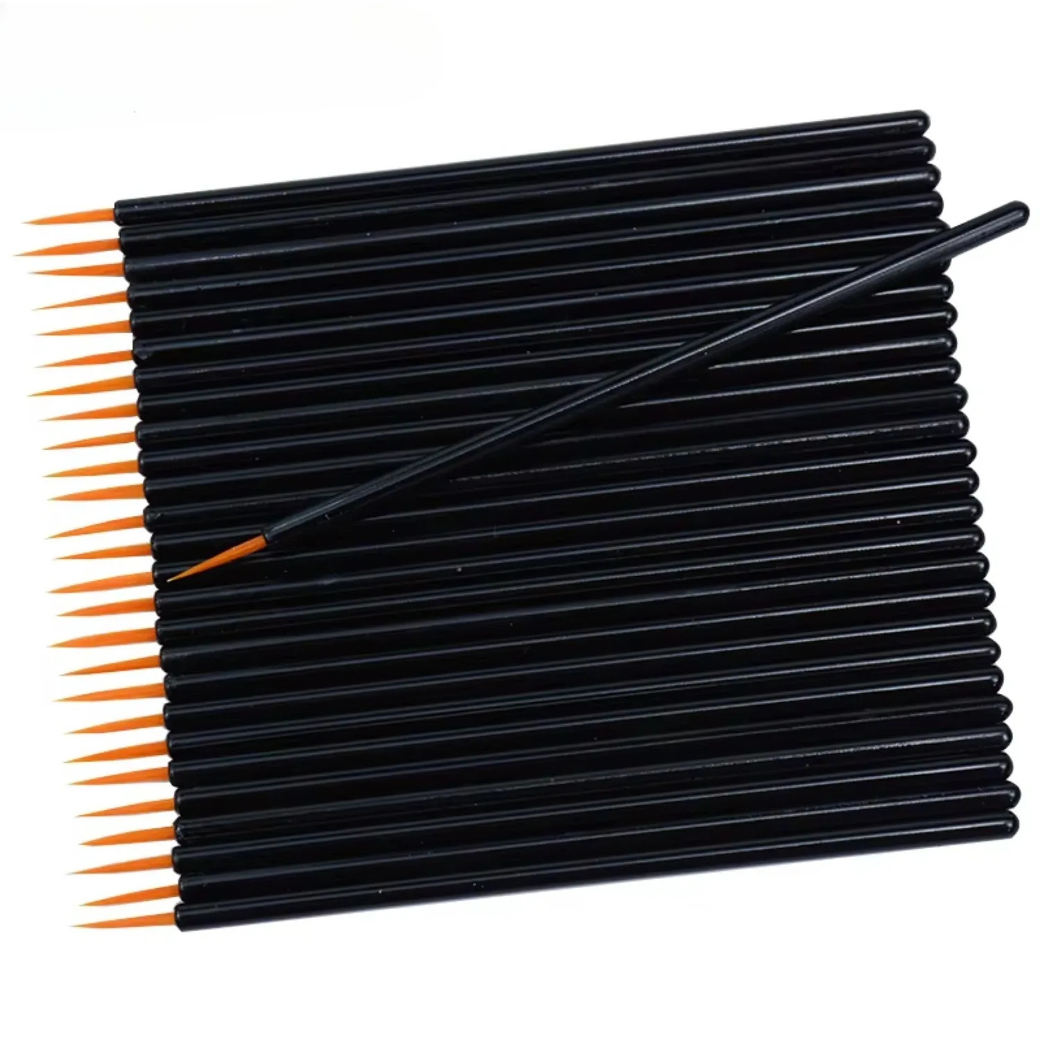 50pcs/lot Reusable Gel Liner Nail Art Brushes Painting Pen Disposable Eyeliner Beauty Eyeline Makup Tools 250716