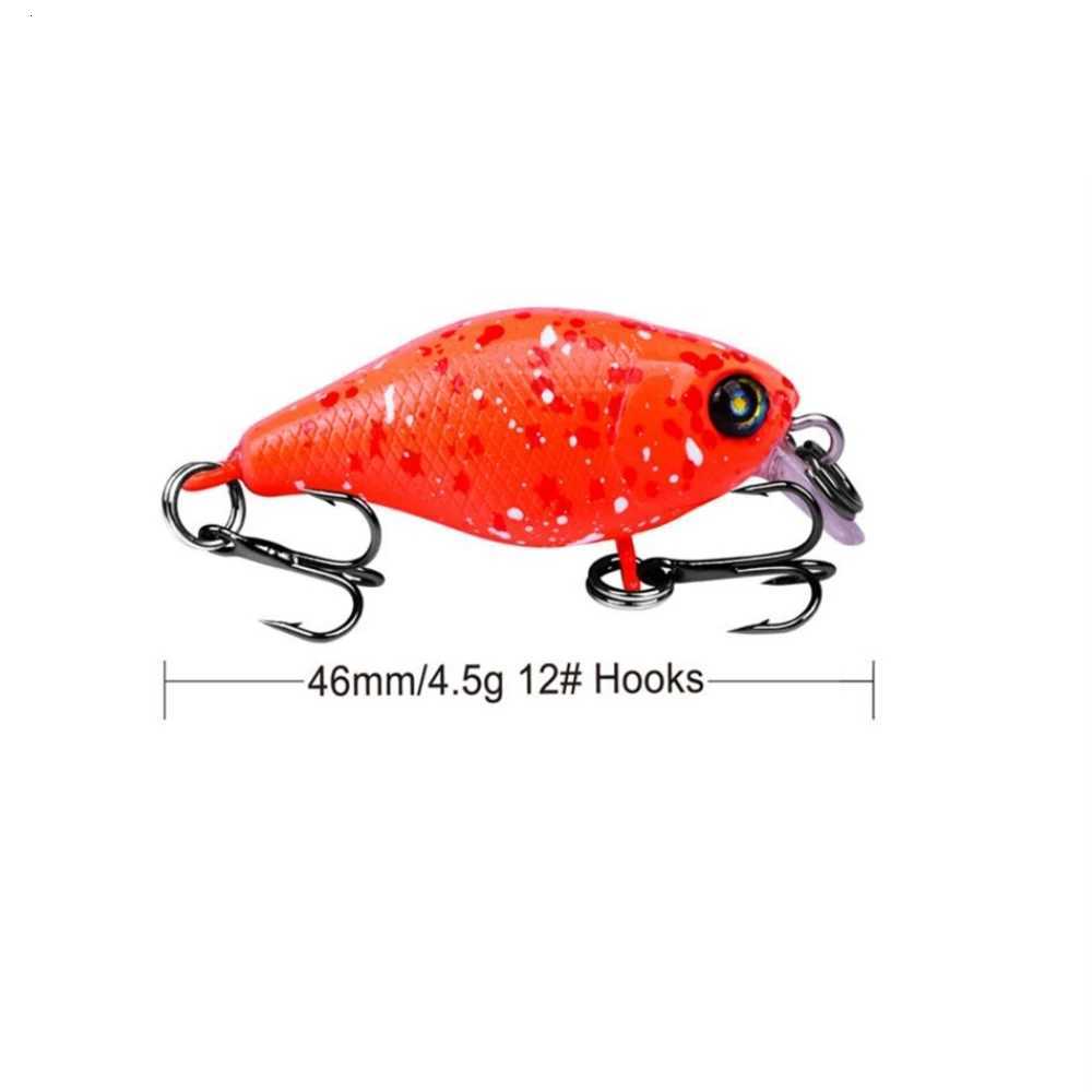 1Pcs Crank WobbLErs 45mm 4.3g Mini Crankbait Artificial Plastic Hard Bait Bass Pike Fishing TackLE Z250717