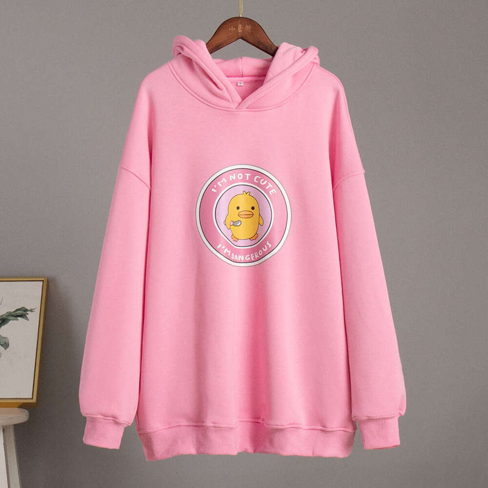 Autumn Winter New Women's Loose Fit Hoodie Sweatshirt With Print B5
