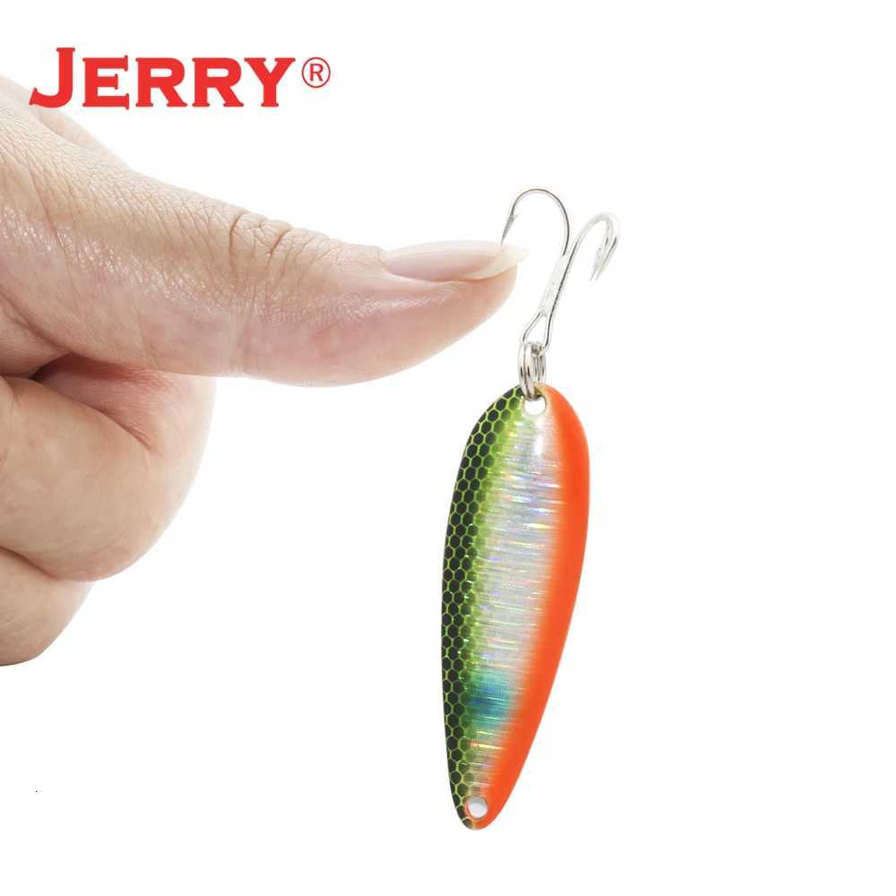 Jerry Perseus Winter Fishing Lure Spoon 7.5g Treble Hook Metal Fishing Tackle Artificial Hard Bait For Bass Pike Z250717