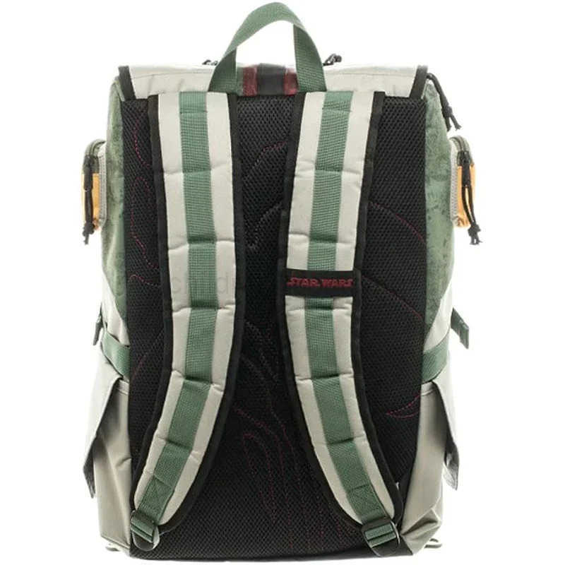 Disney Stars Boba Fett Mandalorian Wars Backpack Large Capacity Laptop Men Backpack Vintage Travel Bags Anime Boys School Bag W250717