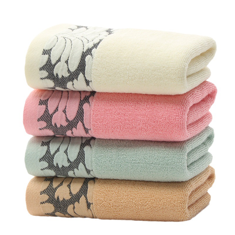 8 pieces Pure Cotton Towel 33x74cm Embroidered Towels For Adults Quick-Dry Thicken Soft Face Towels Absorbent