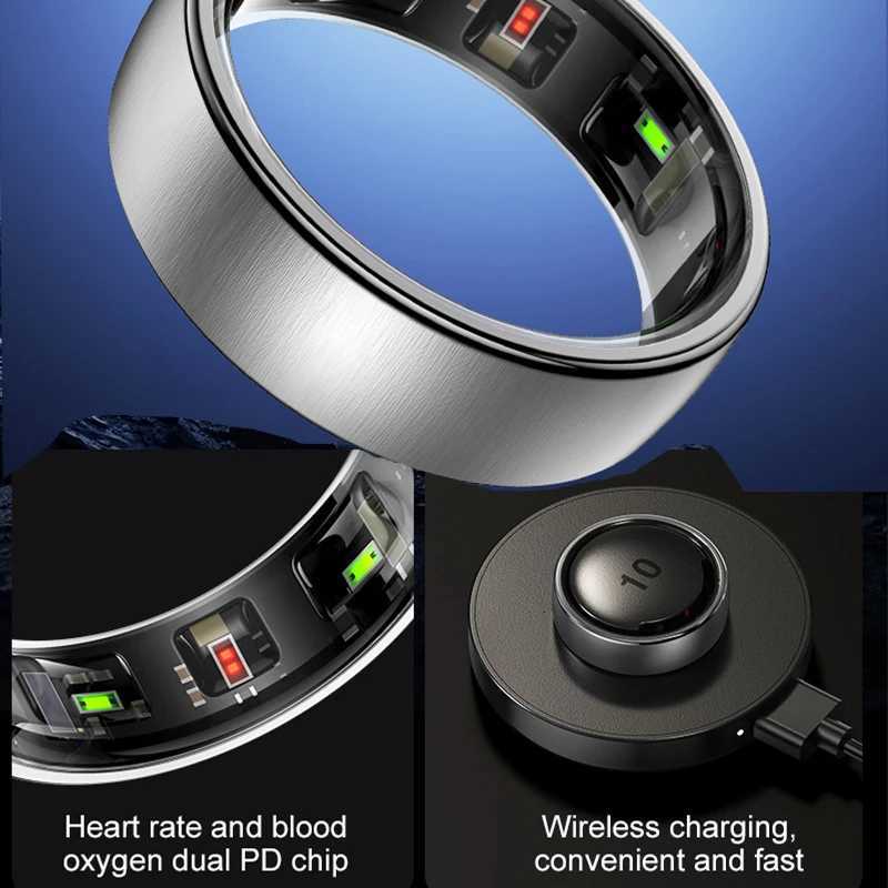 New R10 Waterproof Smart Ring Health Monitor Men Women Health Sleep Monitor Smart Rings Multi-sport Modes QRing APP W250717