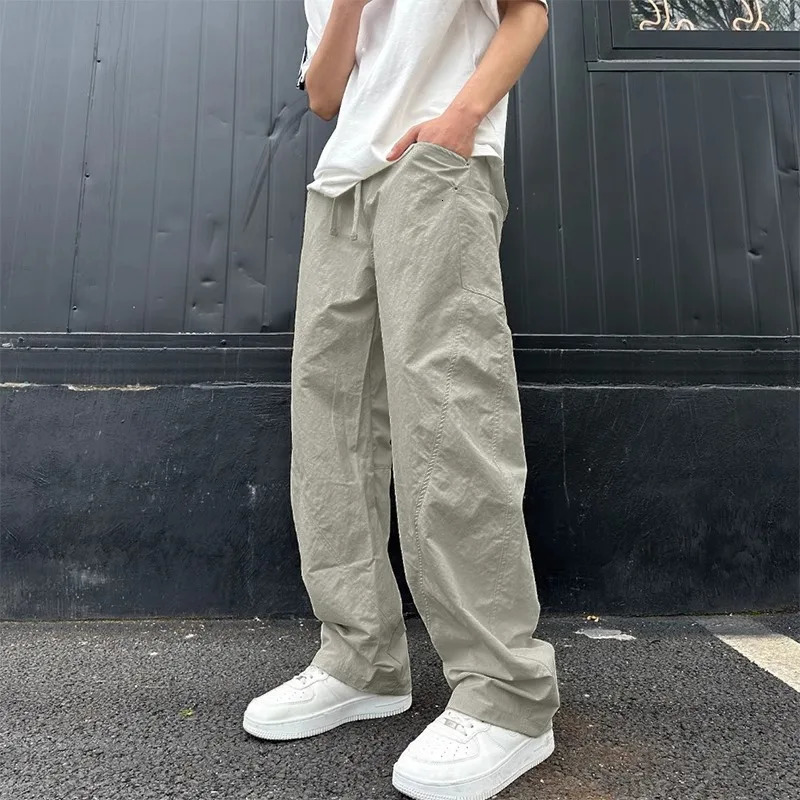 Fashion Scimitar Casual Pants for Men 2025 Summer Thin Mens Pants Loose Wide-leg Work Pants for Men Pant Sets Fishing 250715