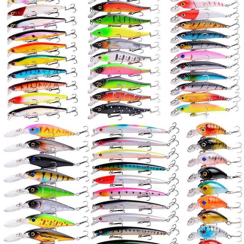 3/5/8Pcs Random Minnow Fishing Lure set High Quality Swimming Bait Wobble Bait Crankbait Artificial Bait Z250717