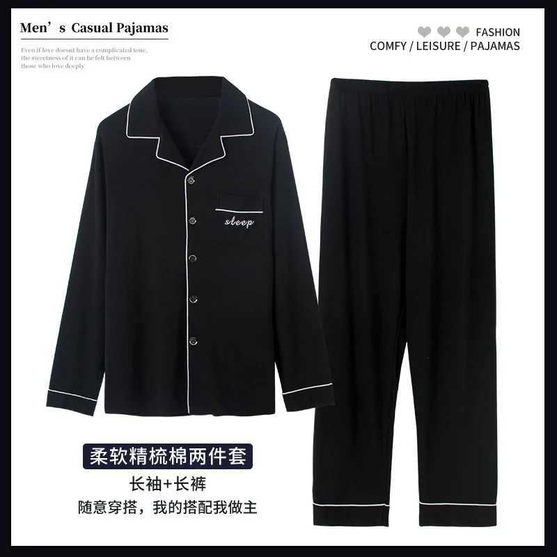 Extra Large Size Pajamas Suit Men Spring Autumn Cotton Fat Long-sleeved Cardigan Homewear Set Oversized 65Kg Loungewear Male W250717