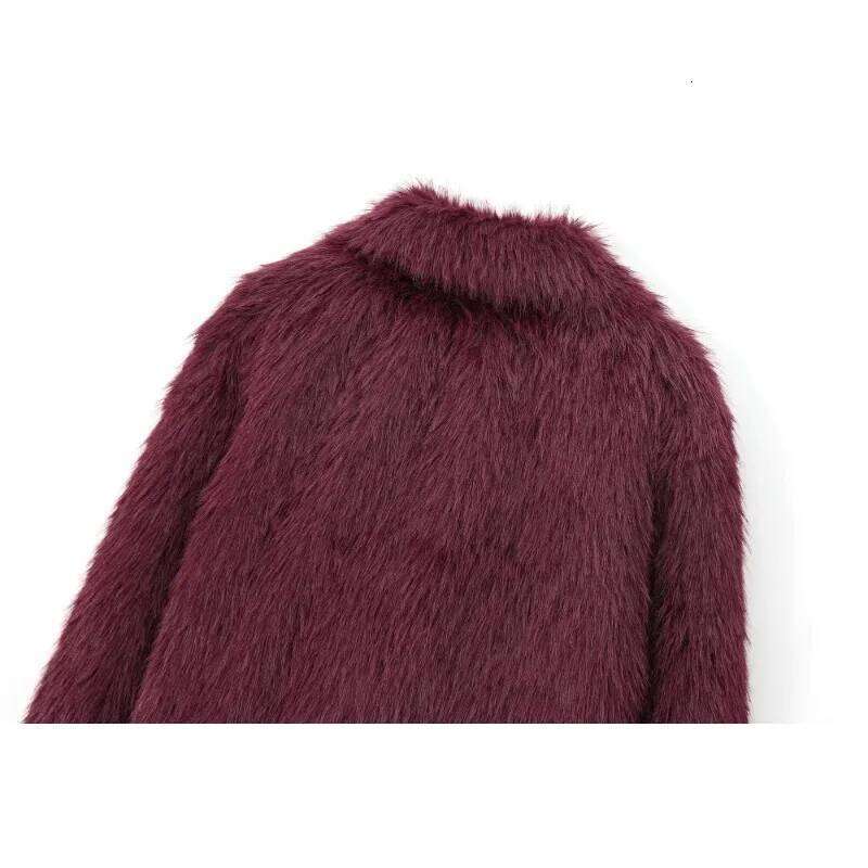 TRAFZR Eco Fur Coat For Women Outerwears Especially Winter Mink Cardigan Cardigans Women's Jackets Hot Clothes Furry Shelter New