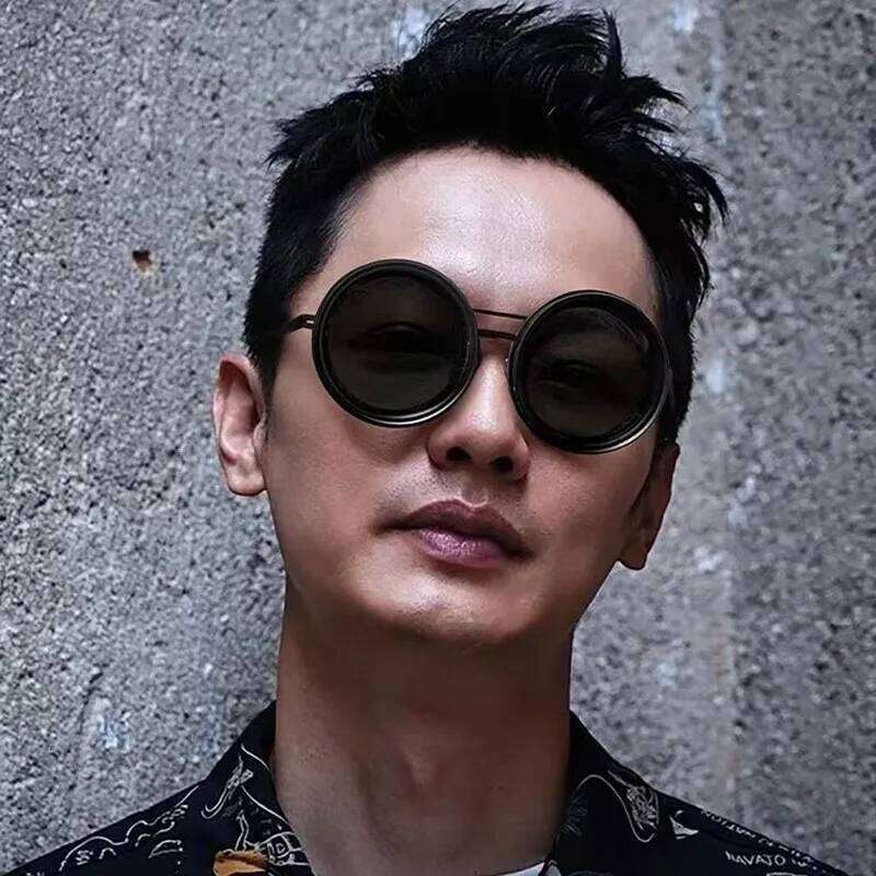 Hand Made Dimming Fishing Nd9 Adjustable Polarized SunGlasses UV Retro Punk Men Round Sunglasses