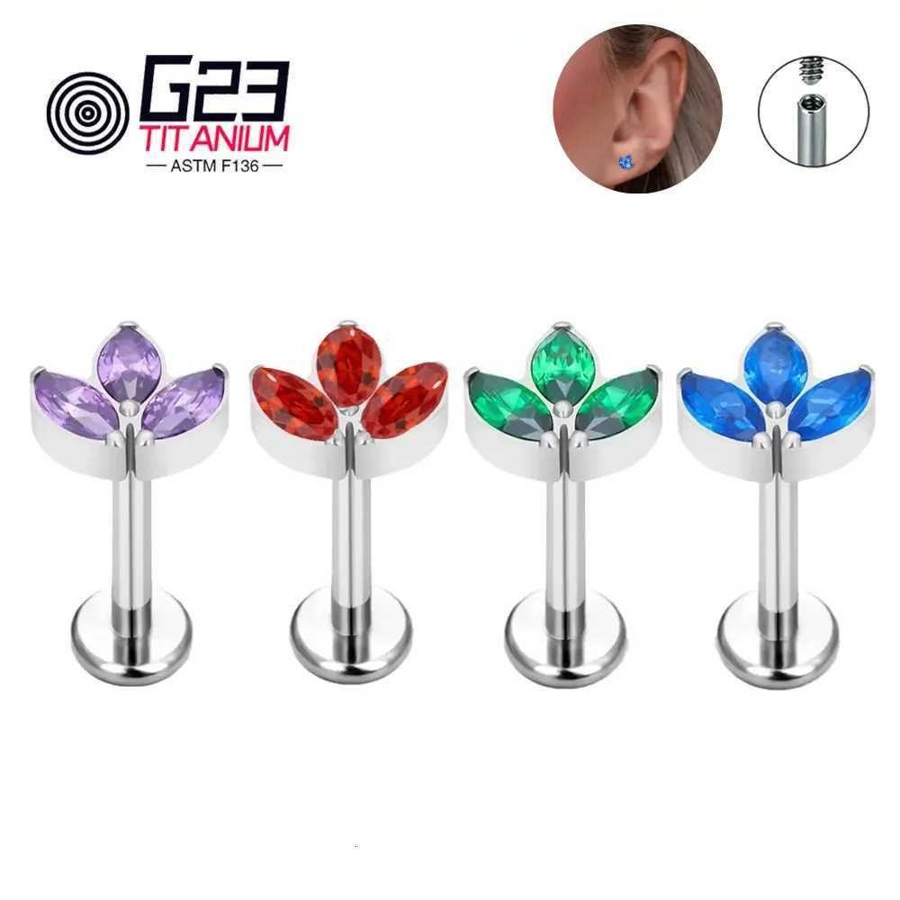 G23 Titanium ASTM F136 Stud Ear Tragus Cartilage Ear Stud Lobe Nose Helix Daith Piercing Jewelry y250715
