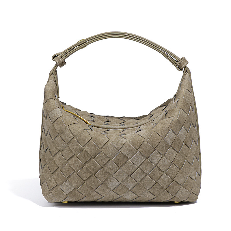 Designer Woven Bag for Women Fashion Pu Leather Single-shoulder Underarm Bag Handbag