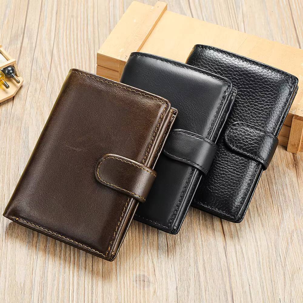 WESTAL Leather Mens Trend Multi-Functional First Layer Cowhide Premium Passport Wallet ddmynov