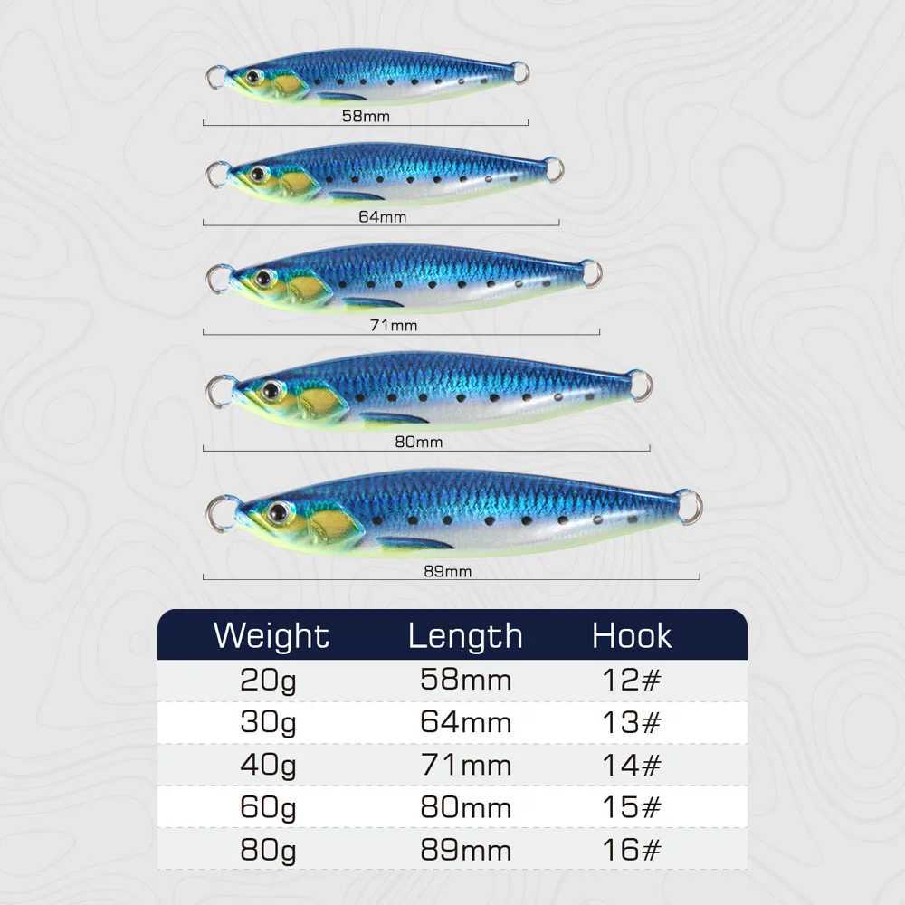 2024 FSTK RattLE Jig Sea 20g30g40g60g80g Long Casting Lure Spinning Artificial Bait with Hook Spoon Fishing TackLE Z250717