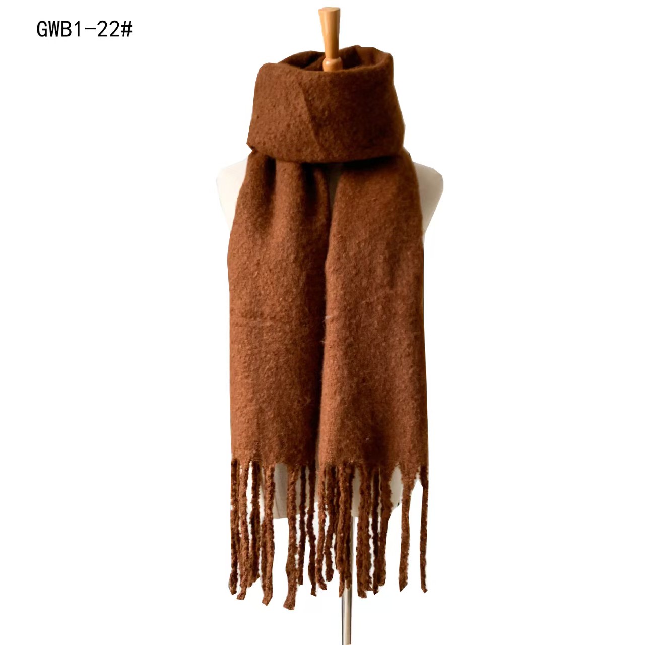 VVCC autumn and winter new thick tassel circle sand solid color scarf ladies thick men's shawl