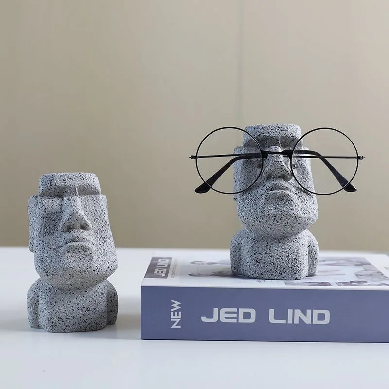 Funny Creative Glasses Holder Decorative Glasse Lenses Stand Office Accessories Figurines Miniatures Room Ornaments Home 250716