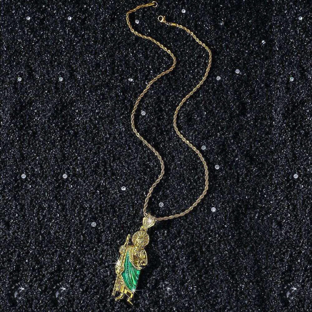 New Virgin Mary Stick Father Saint Jude Pendant Personalized Design Necklace Direct Shipping