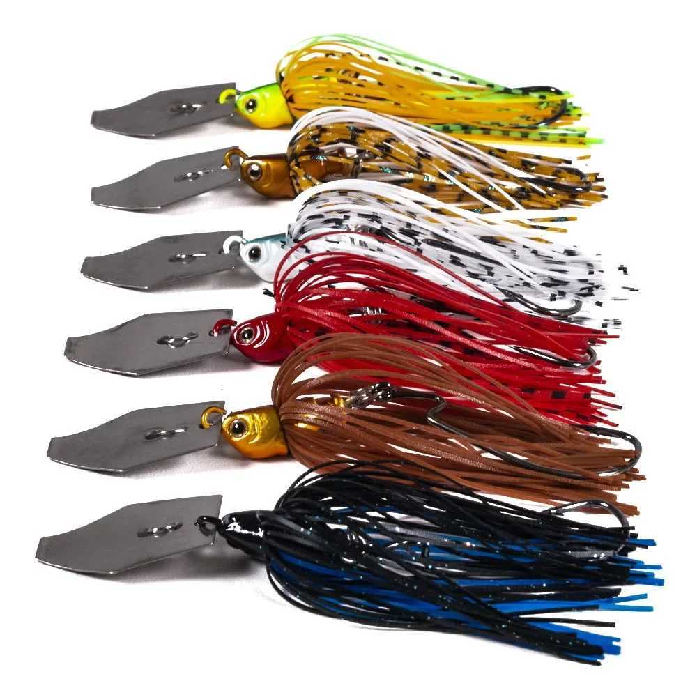 1pcs 100mm 11g Blade Metal Bait With Rubber Skirt Artificial WobbLEr Buzzbait Jigging Lure Spinner Spoon For Pike Z250717