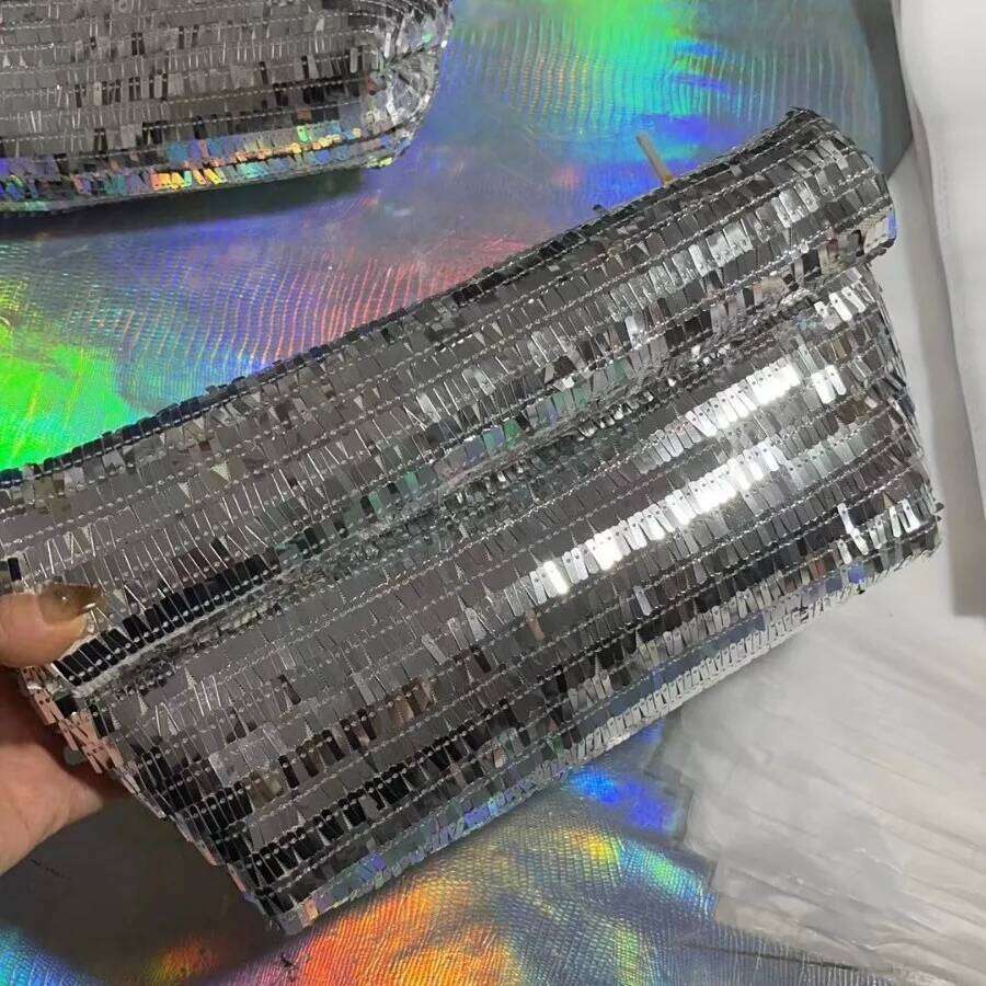 Fashion Sequins Crossbody Simple Women's Tote Underarm Shoulder Bag Evening Clutch Party Handbag Wallet Gold