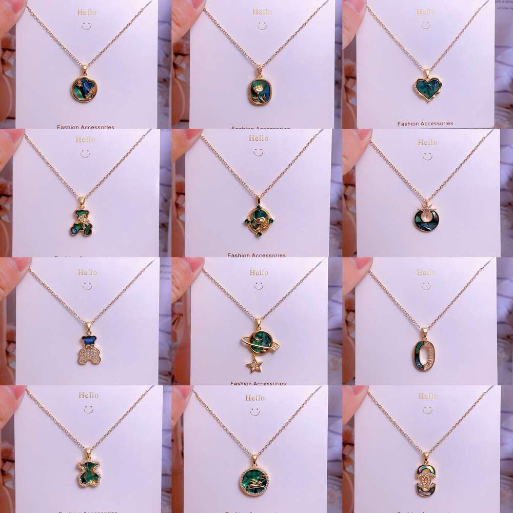 Titanium Steel Chain Butterfly Necklace For Women, Niche Design, French Style, Versatile, Light , Abalone Shell Accessories Factory Ee5