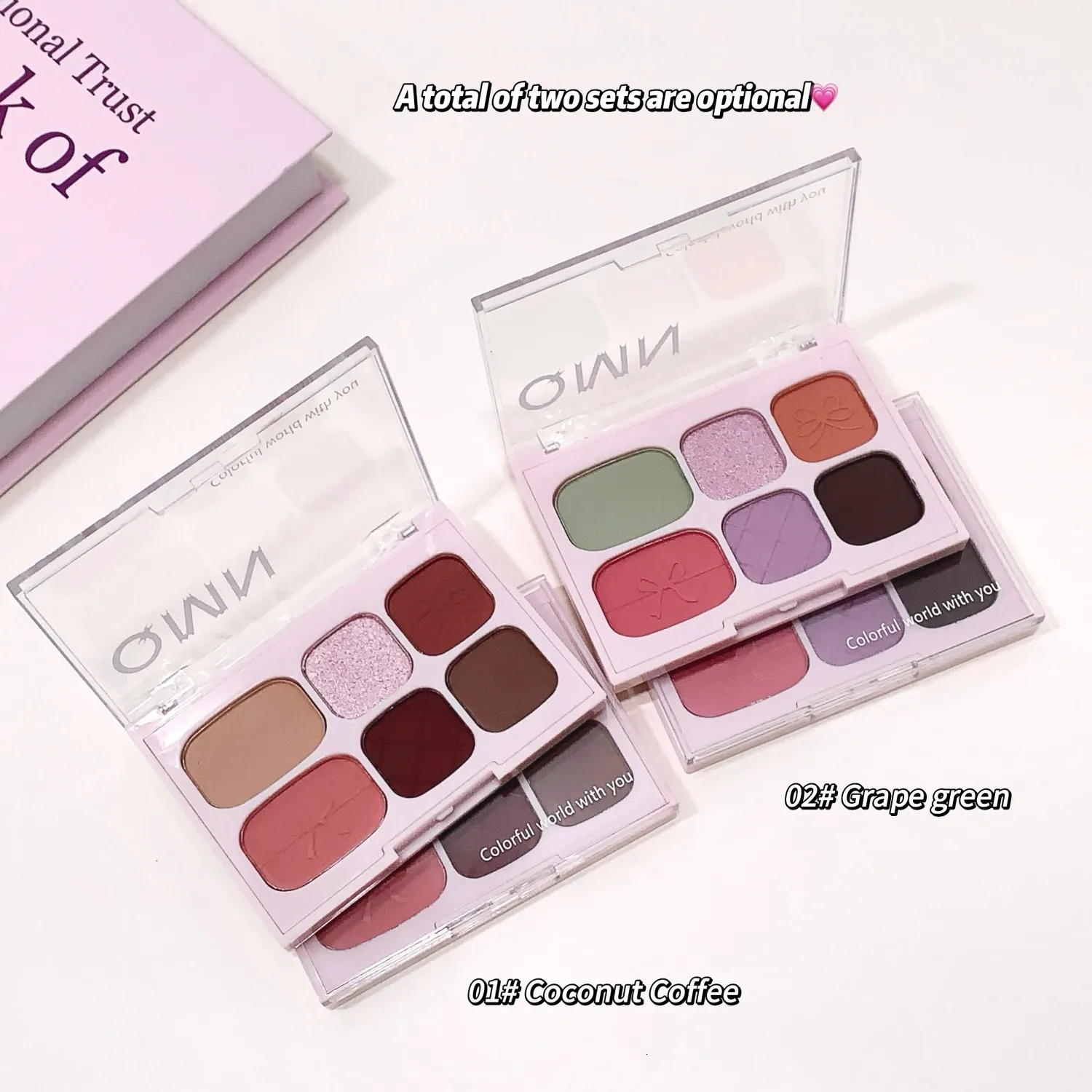 Moonlight Rose Eyeshadow Palette Color-developing Six-color Matte Eyeshadow Palette Eyeshadow Comprehensive Palette 250712