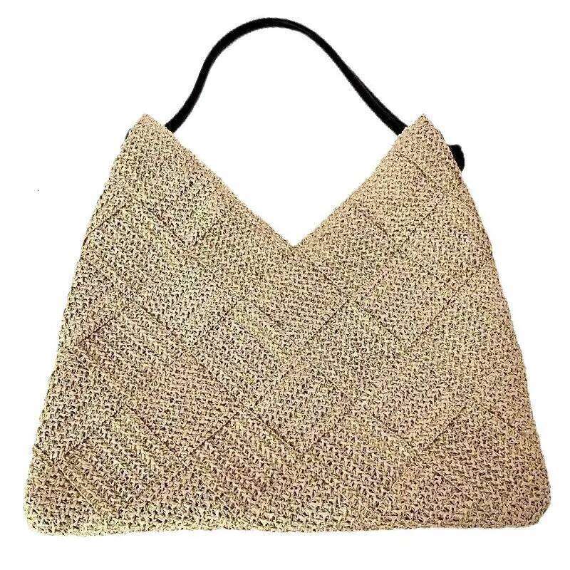 Women's Shoulder Bags Casual Cotton thread Wicker Woven Ladies Handmade Totes Large Capacity Summer Beach Female's Messenger Bag