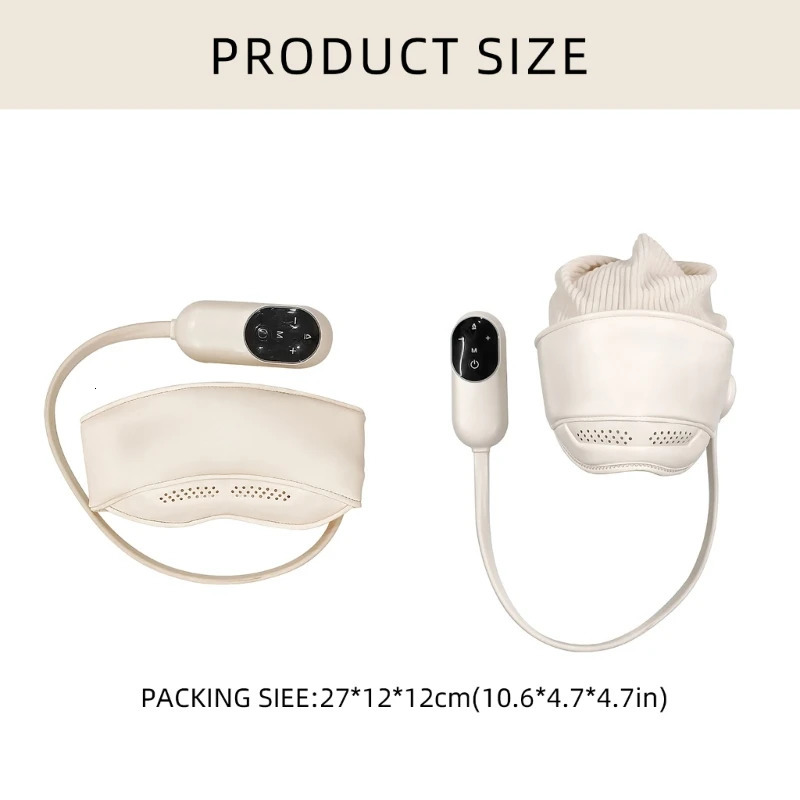 Head and Eye Massage Caps Air Pressure Head Massager with 4 Massage 3 Heat Settings Electric Eye Massager for Relax 250716