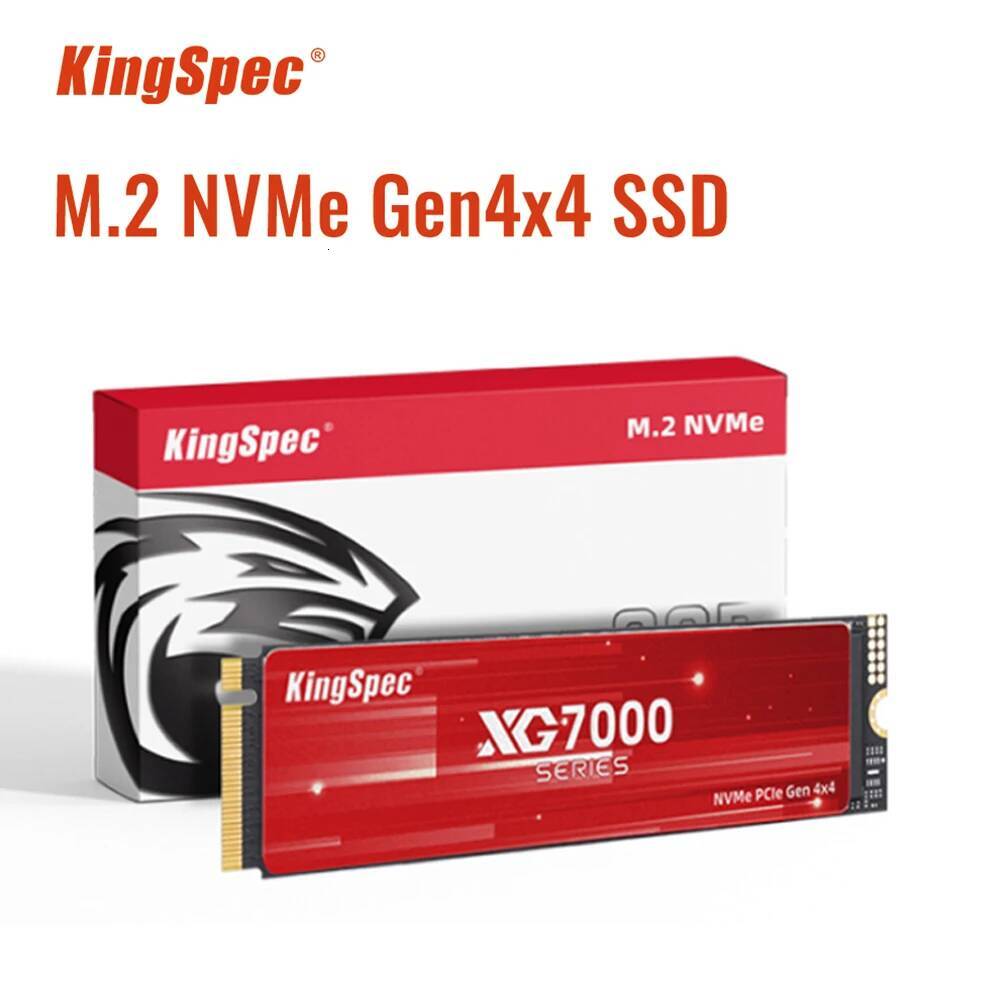 KingSpec SSD M2 PCIe 4.0 NVMe 1TB 2TB 4TB Drive M 2 2280 HDD Nmve Hard Disk PCIe4.0 Gen4 Internal Solid State for PlayStation 5
