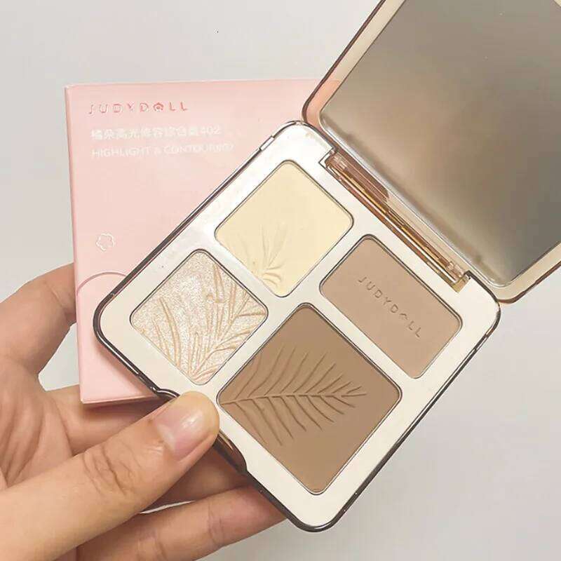 Judydoll Facial Highlighter Contour Comprehensive Plate Matte Shimmer Powder Brightening Glow Shadow 3D Nose Cosmetics 9g X250717
