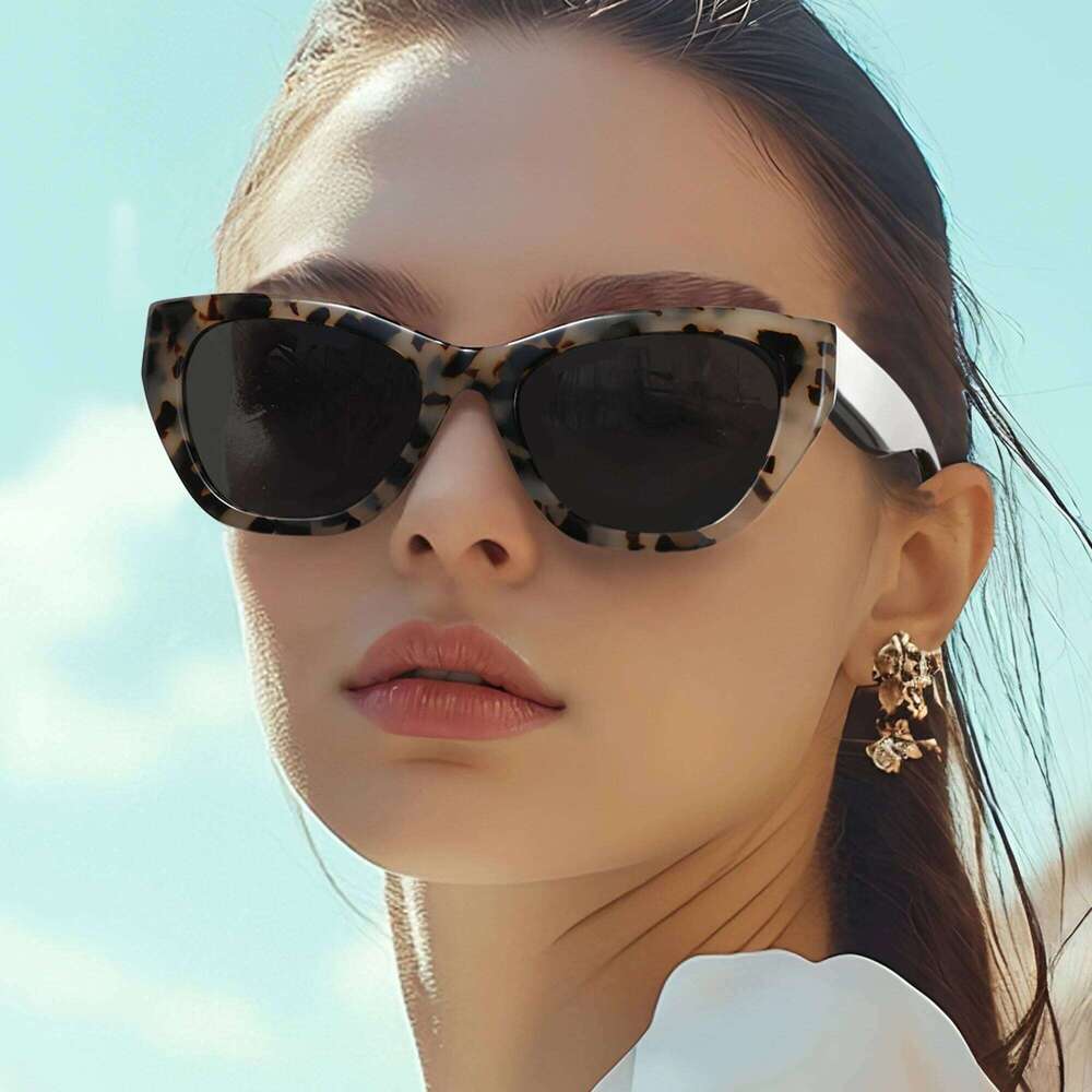 ZENOTTIC Women's Square Acetate Polarized Sunglasses Thick Frame UV400 Protection Sun Glasses Fashionable Ladies' Shopping Gift