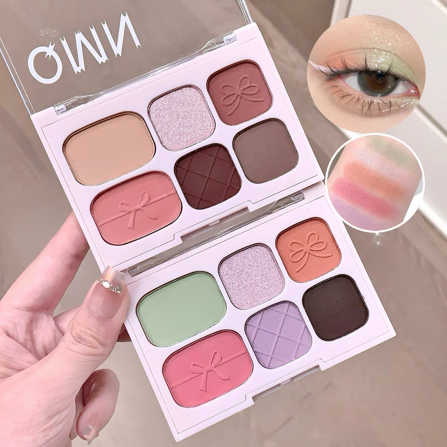 Moonlight Rose Eyeshadow Palette Color-developing Six-color Matte Eyeshadow Palette Eyeshadow Comprehensive Palette 250712