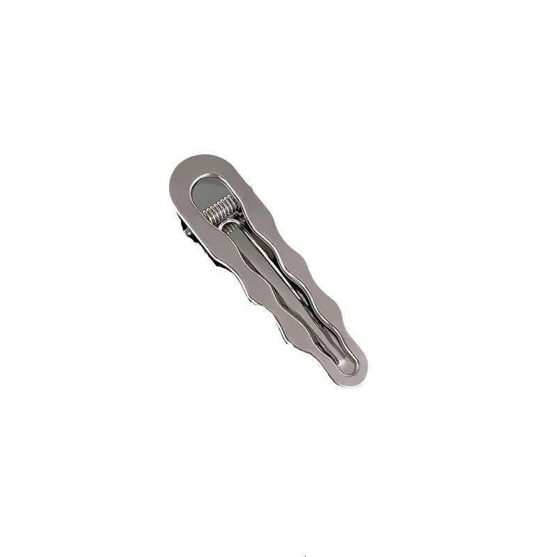 Hollow Metal Silver Duckbill Clip Women Girls Sweet Hair Side Clips Bangs Hairpin Female Ladies Y2K Barrettes Hair Accessories 250716