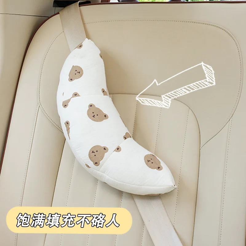 Childrens car neck baby throw pillow car sleeping artifact Car seat belt shoulder strap shoulder strap bear 250715