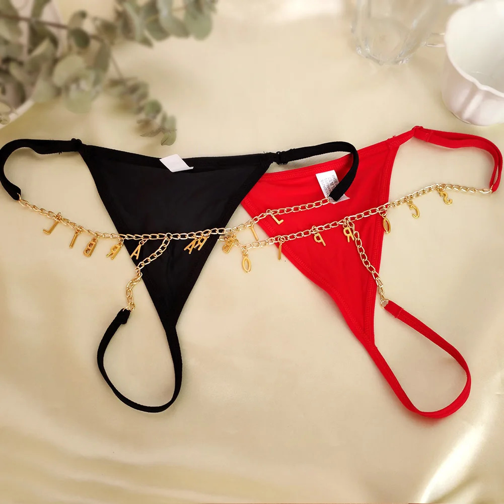 Personality Multicolor Bikini Thong Letter Waist Body Chain For Women Golden Metal Angel Baby Girl Body Jewelry 250716