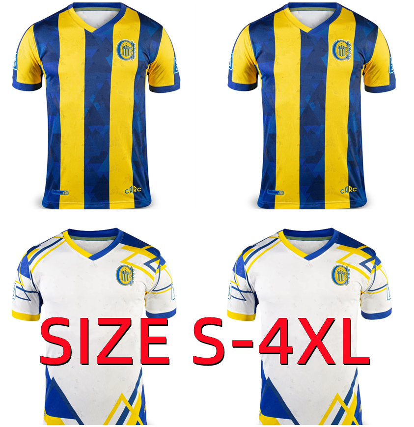 25 26 Rosario Central Mens Soccer Jerseys 2025 2026 DI MARIA QUINTANA LOVERA BRAVO GIACCONE COPETTI OCONNOR Home Away Football Shirt Short Sleeve Adult Uniforms