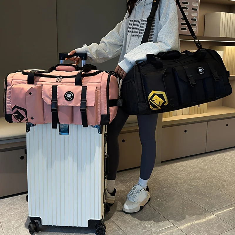 Large-capacity travel backpack wet and dry separation sports gym bag independent shoe storage compartment 250714