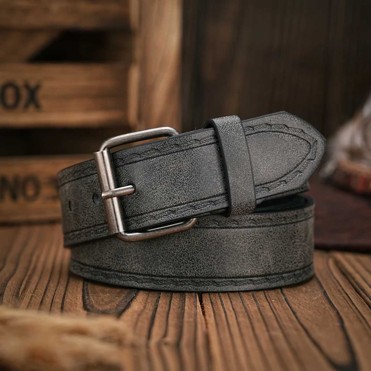 Mens and Womens Retro Metal Buckle Casual Style Multi-Color PU Belt Suitable for Daily Attendance Business Four Seasons W250717