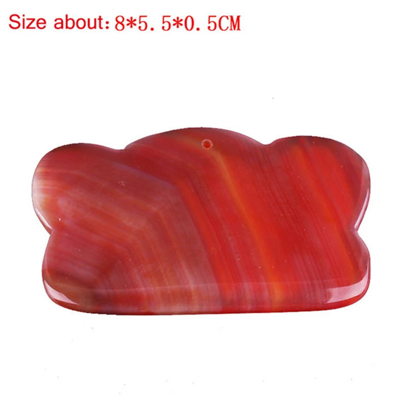 Natural Red Agate Board Jade Massager Gouache Scraper Facial Body Guasha Sap Cupuncture Point Massage Skin Care 250716