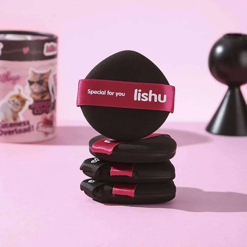 Lishu 4pcs Makeup Foundation Puff Air Cushion Loose Powder Veet Cosmetic Blender Sponge Applicator X250717