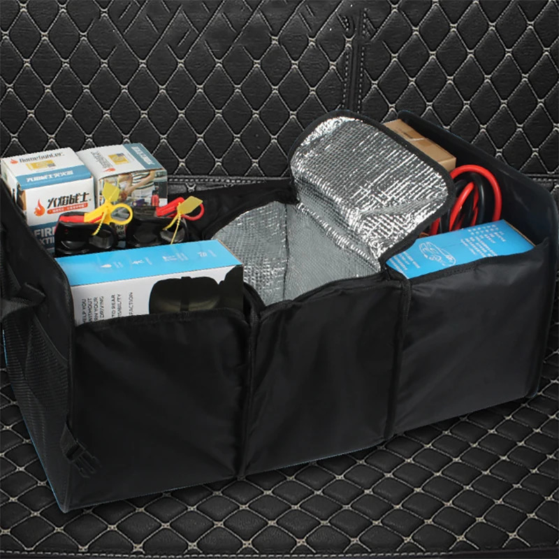 1 Piece Car Insulated Storage Box Oxford Cloth Car Storage Box Car Backup Organiser 250715