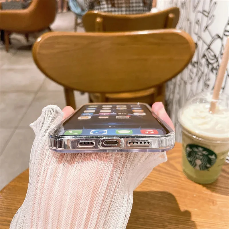 Original Transparent Magnetic Wireless Charging Animation Case for 16 15 14 13 12 11 Plus Mini Pro Max XS XR 7 8 Case