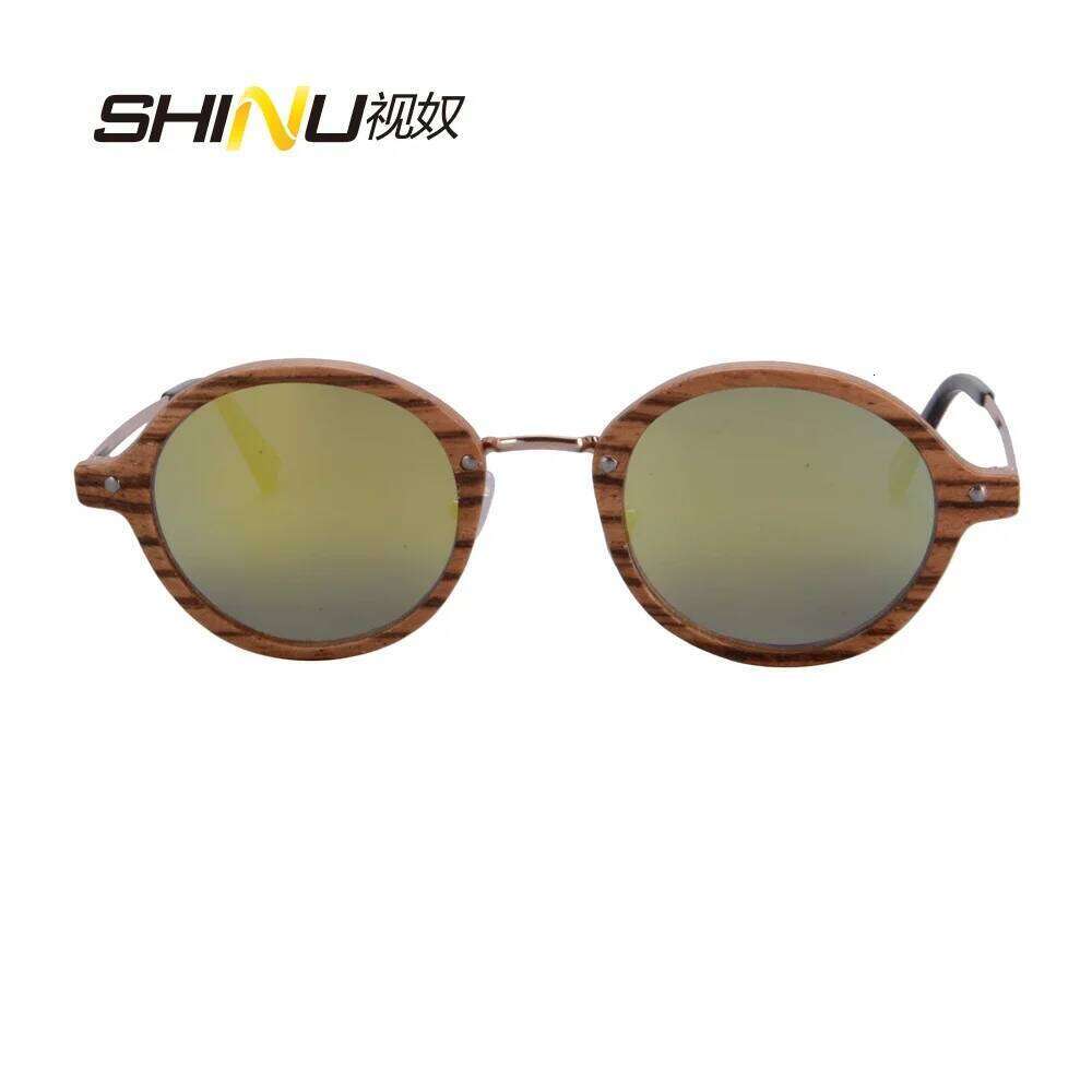 Cat Eye Wooden Women Sunglasses Polarized Ladies Fashion Eyeglasses Color Lenses with Uv 400 Zebra Wood Handmade