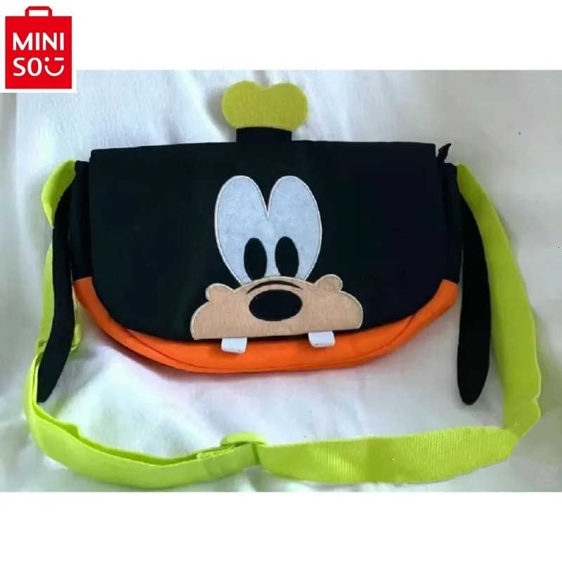 Disney Retro Disney Goofy Cute Cartoon Canvas Handbag Couple Multifunctional Storage Versatile Crossbody Phone Bag W250717