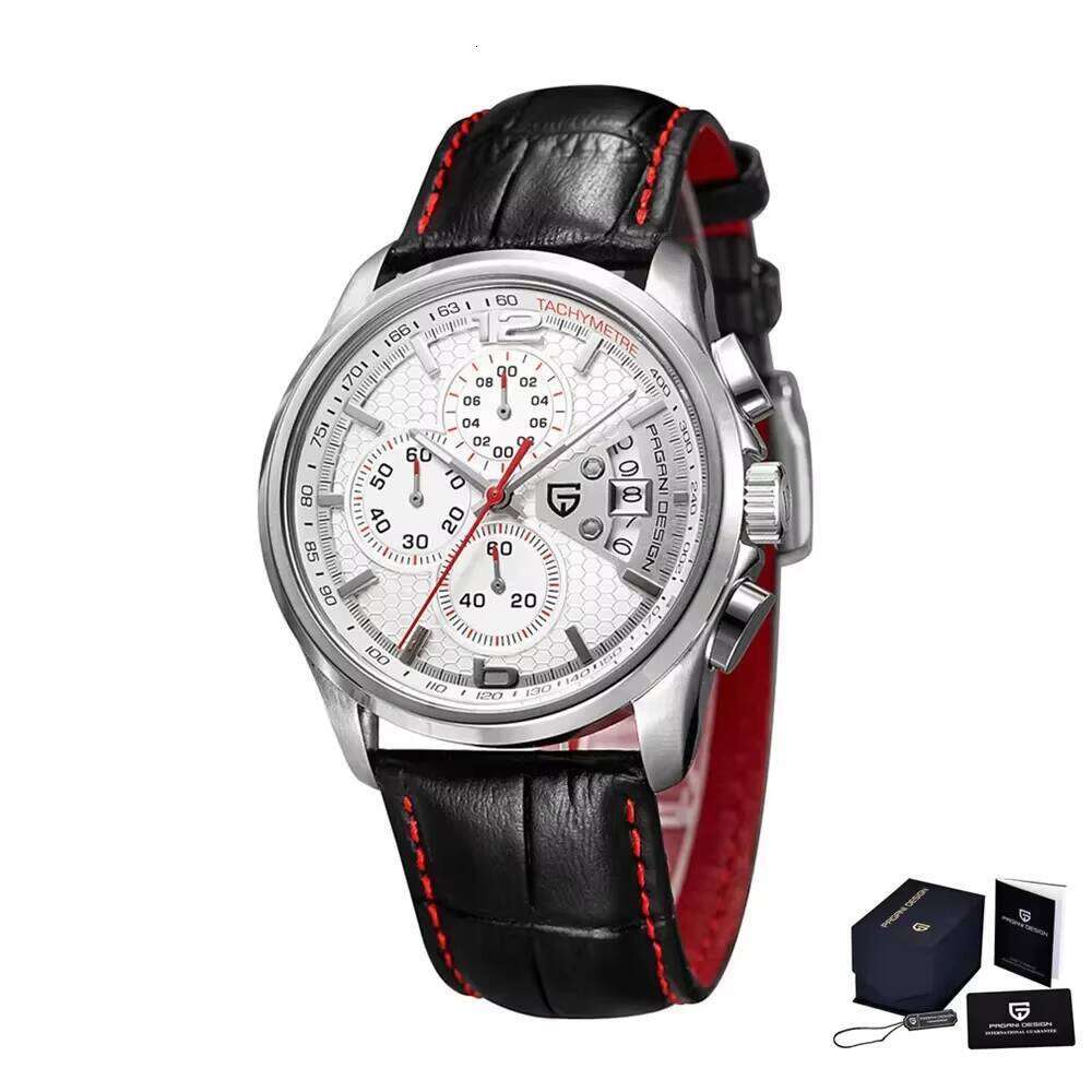 DHwatches Pagani Design PD-3306 Multi-Function Waterproof Sports Men's Leather Quartz Watch Relogio Masculino